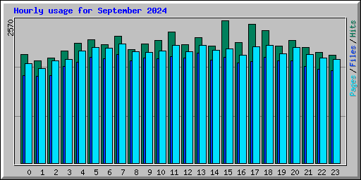 Hourly usage for September 2024